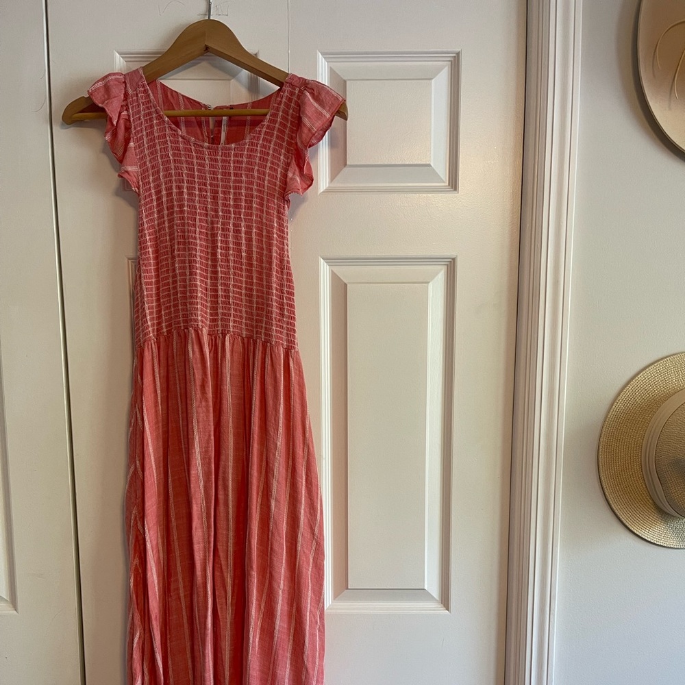 Pink Free People Midi dress